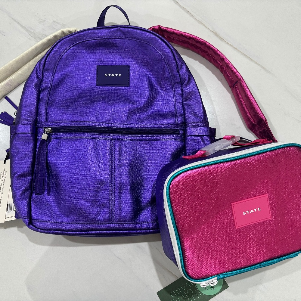 STATE kids backpack and lunchbox